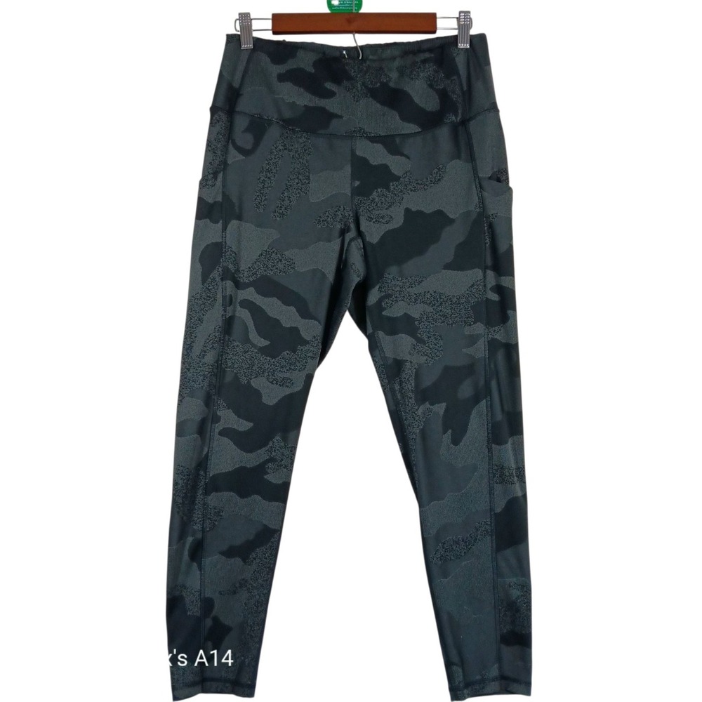 2-@=‎ Face Women's Leggings XL Black Camo Stretch Pants Hiking Fitness